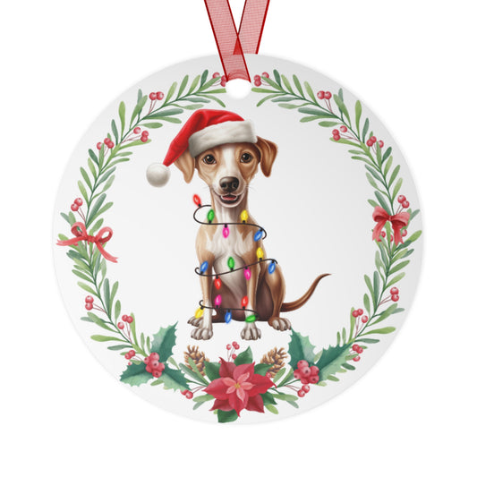 Italian Greyhound Dog in Lights Ornament