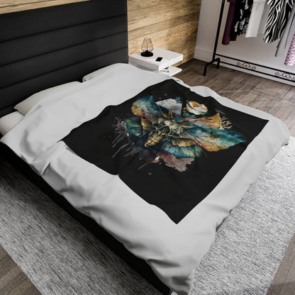 Watercolor Gothic Butterfly Blanket