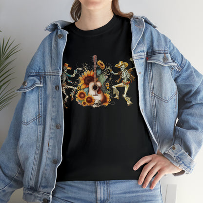 Western Dancing Skeletons Short Sleeve Tee