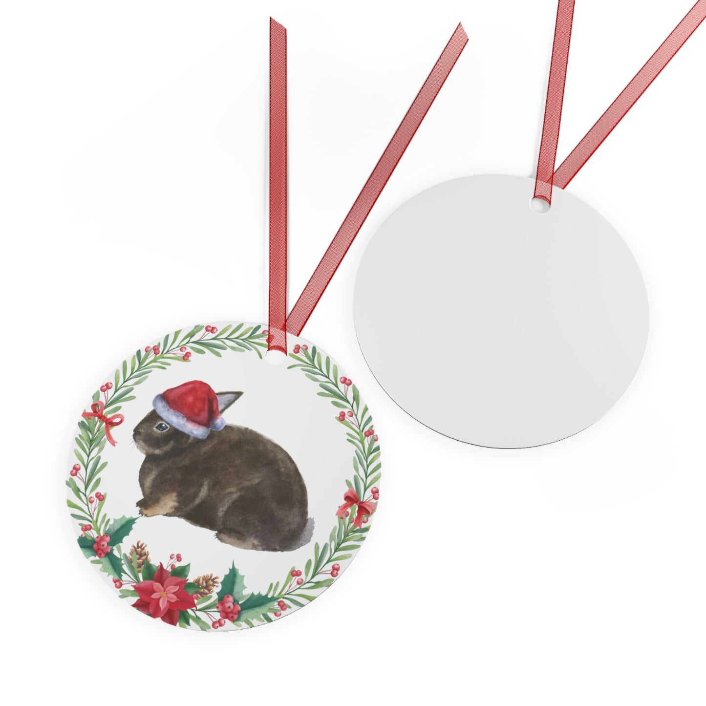 Chocolate Rex Rabbit Ornament