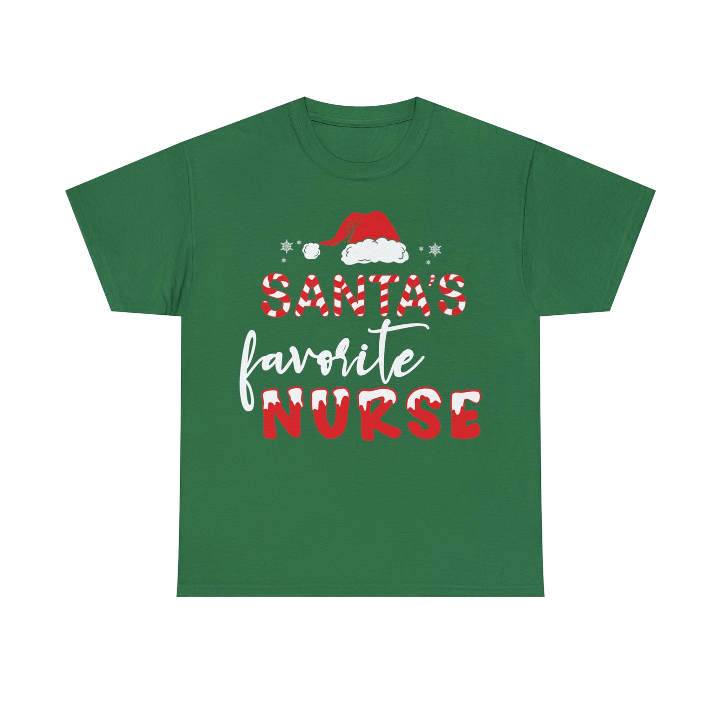 Santa's favorite Nurse Short Sleeve Tee