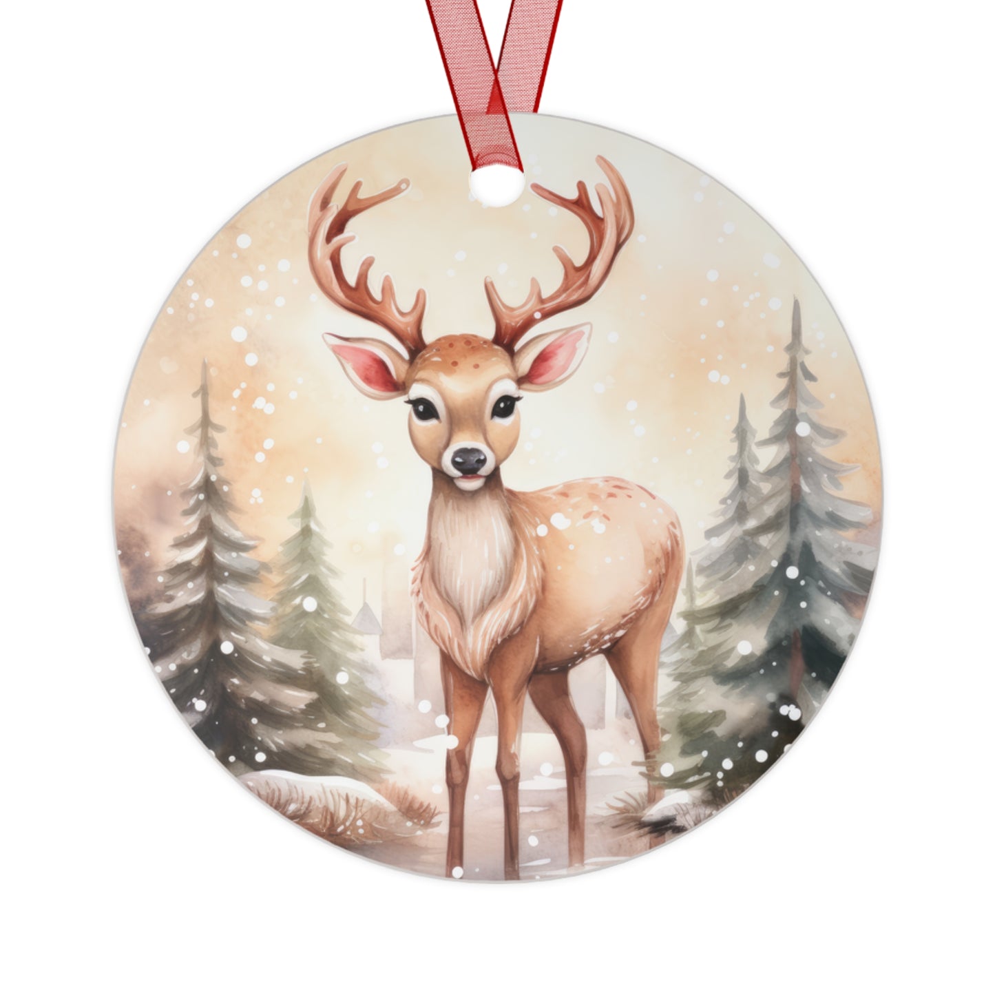 Cute Deer In Woods Ornament