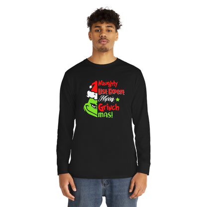 Naughty List Expert Grinch Christmas Long Sleeve T-shirt