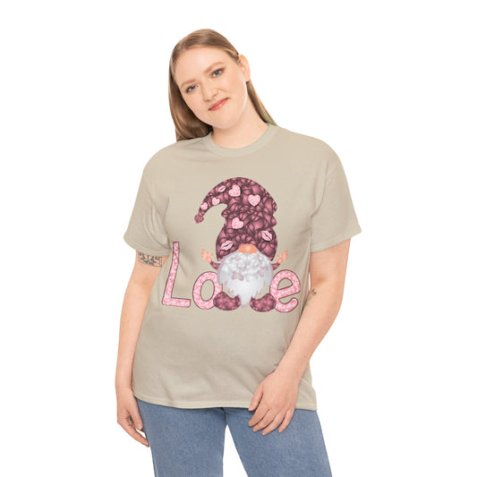 Love Gnome Valentine Short Sleeve Tee