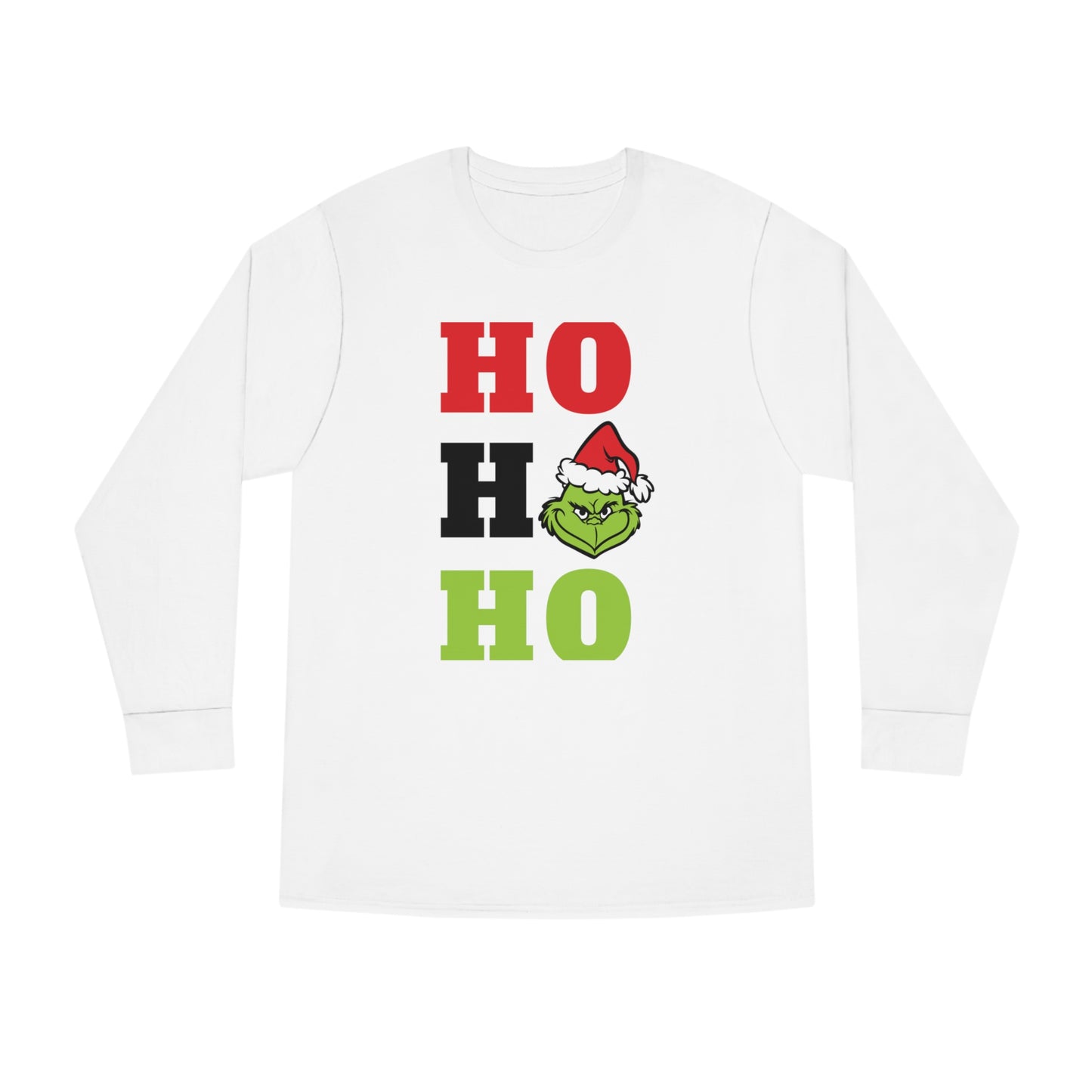 Grinch Ho Ho Ho Christmas Long Sleeve T-Shirt