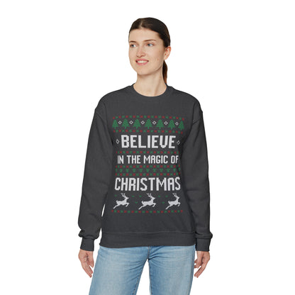 Believe in the Magic of Christmas Ugly Sweater Sweatshirt