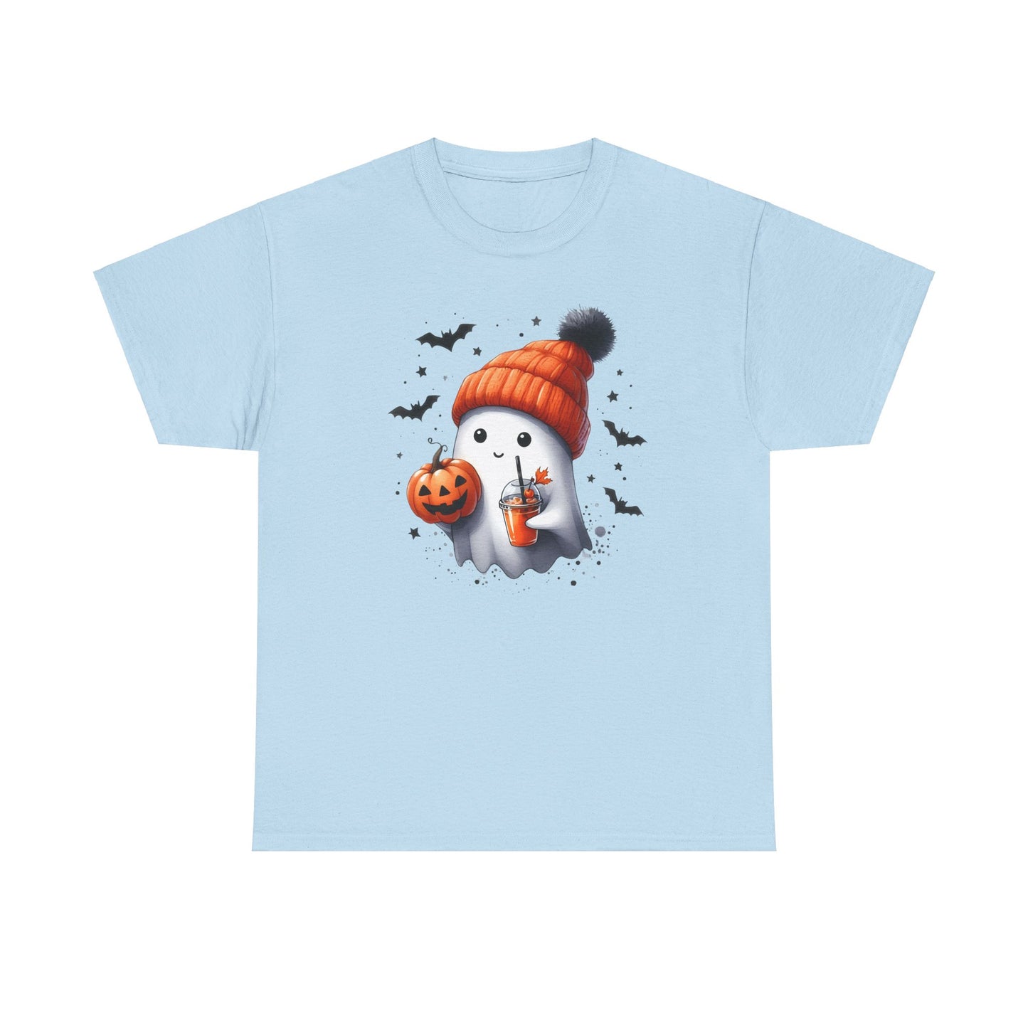 Cute Ghost Halloween Shirt Ghost With Hat Pumpkin Juice T-Shirt