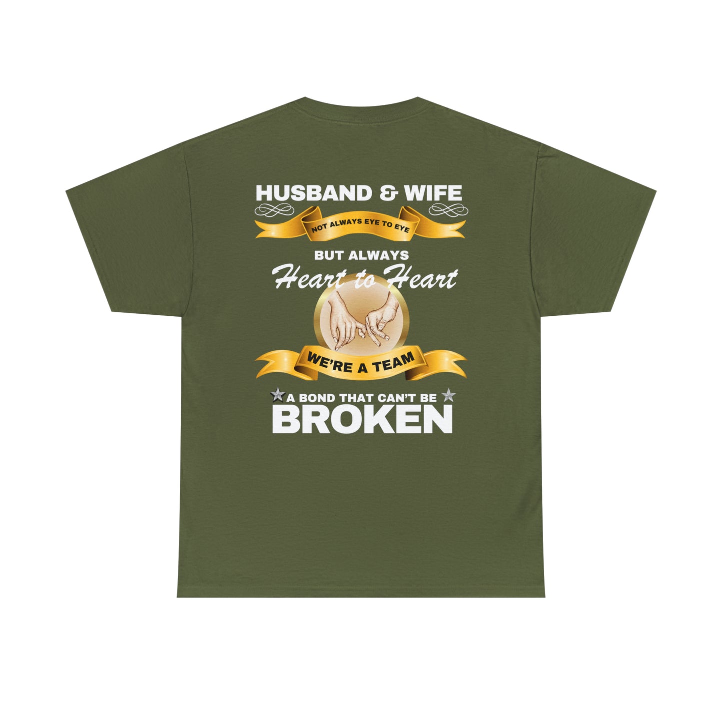 Husband & Wife Not Always Eye to Eye But Always Heart to Heart Short Sleeve Tee