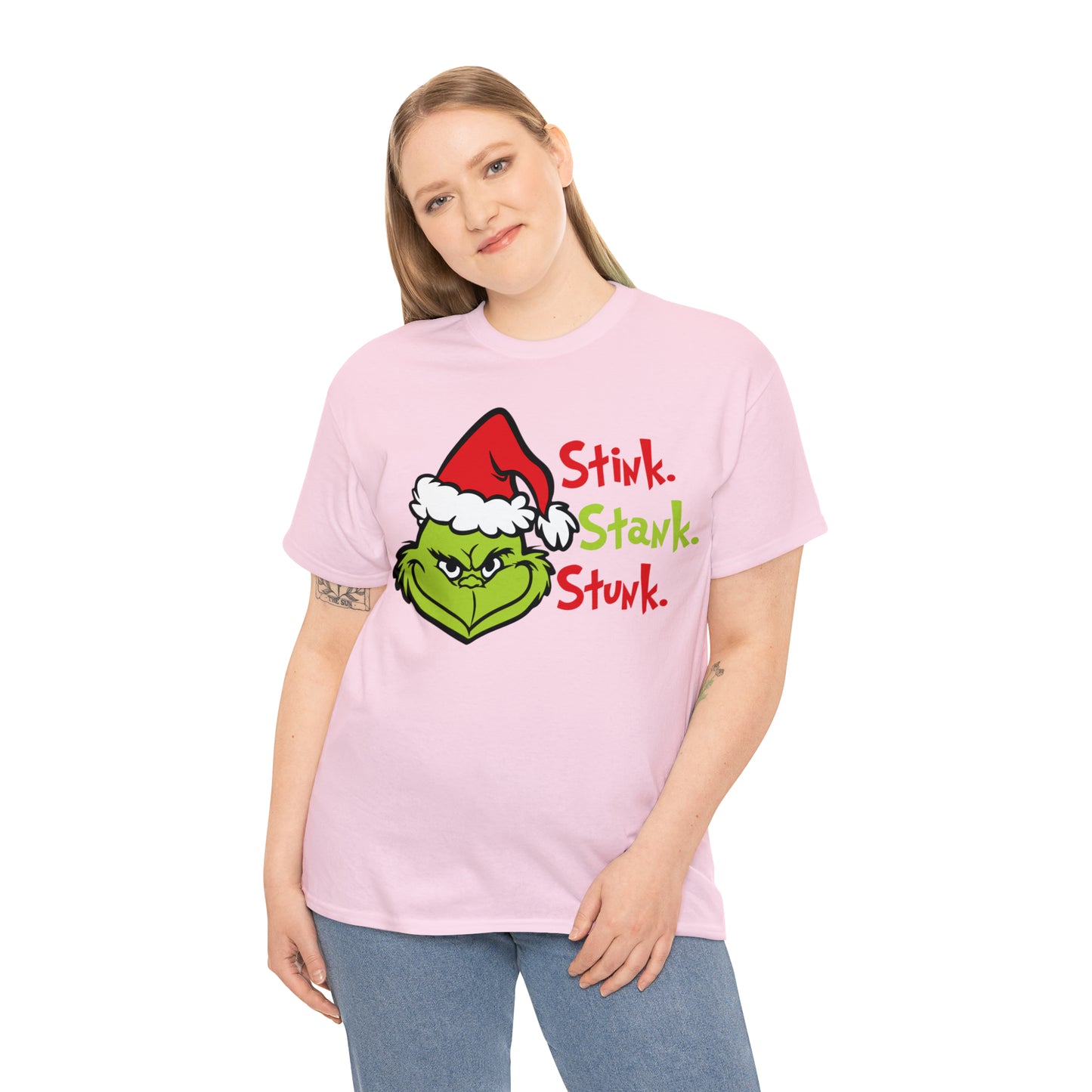 Grinch Stink Stank Stunk Christmas Short Sleeve Tee