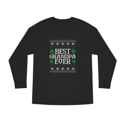 Best Grandpa Ever Christmas Ugly Sweater Long Sleeve T-shirt