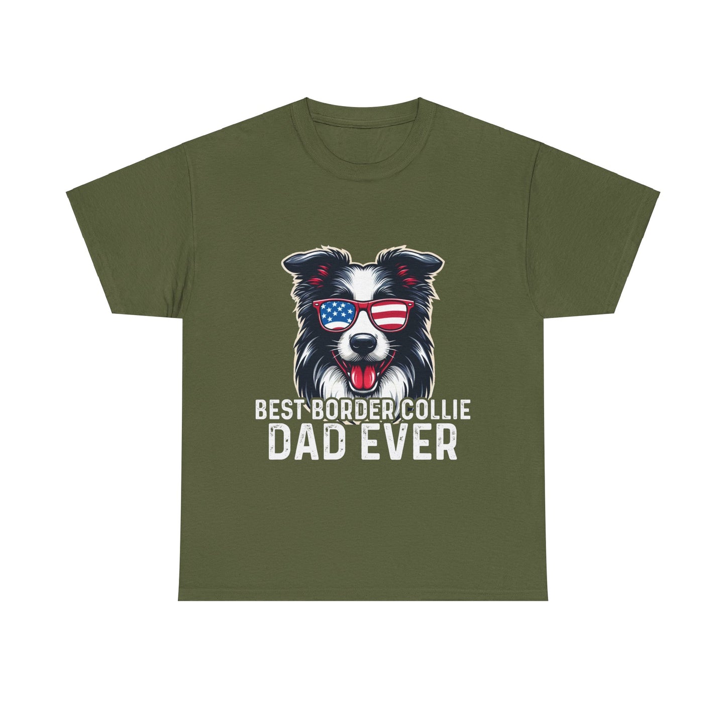 Best Border Collie Dad Ever Short Sleeve Tee