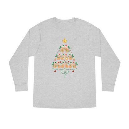 Llama Christmas Tree Christmas Long Sleeve Tee