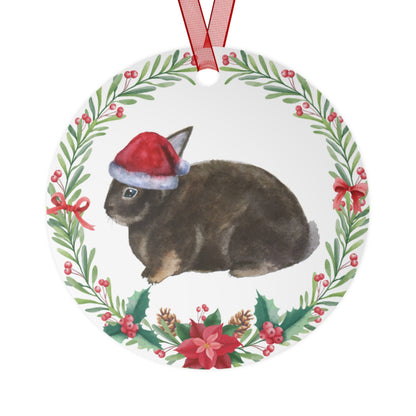 Chocolate Rex Rabbit Ornament