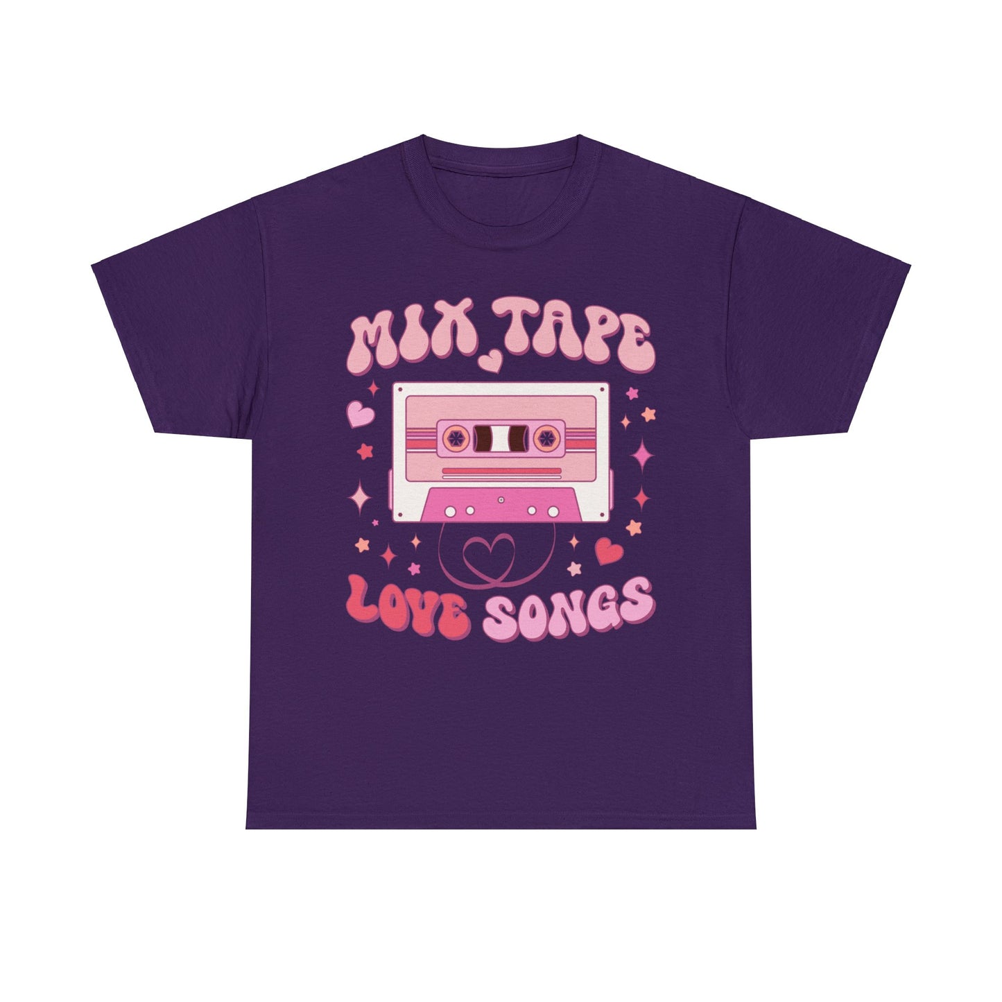 Mix Tape Love Songs Valentine Short Sleeve Tee