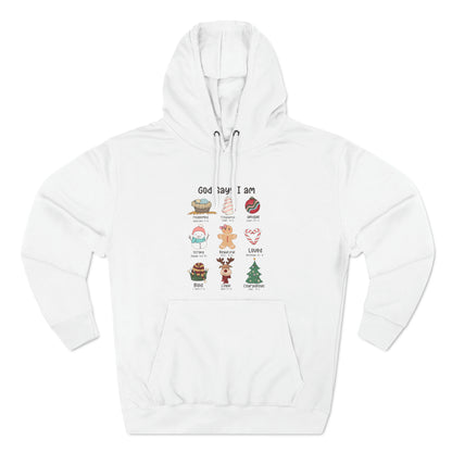 God Says I Am Christmas Pullover Hoodie