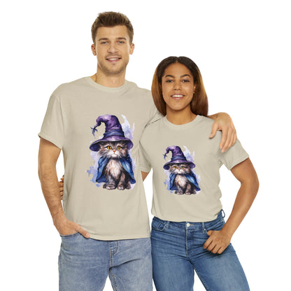 Witch Wizard Cat Halloween Short Sleeve Tee
