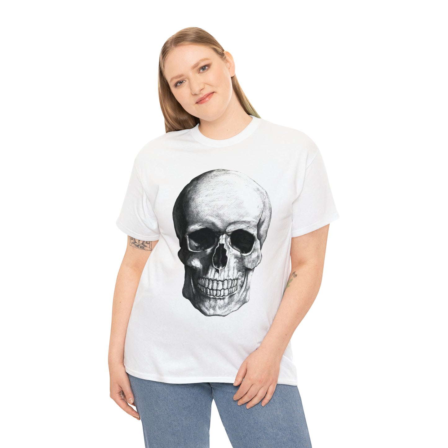 Large Skull Halloween Short Sleeve Tee