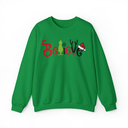 Believe Grinch Christmas Sweatshirt