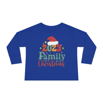 Family Christmas 2023 Toddler Long Sleeve Tee