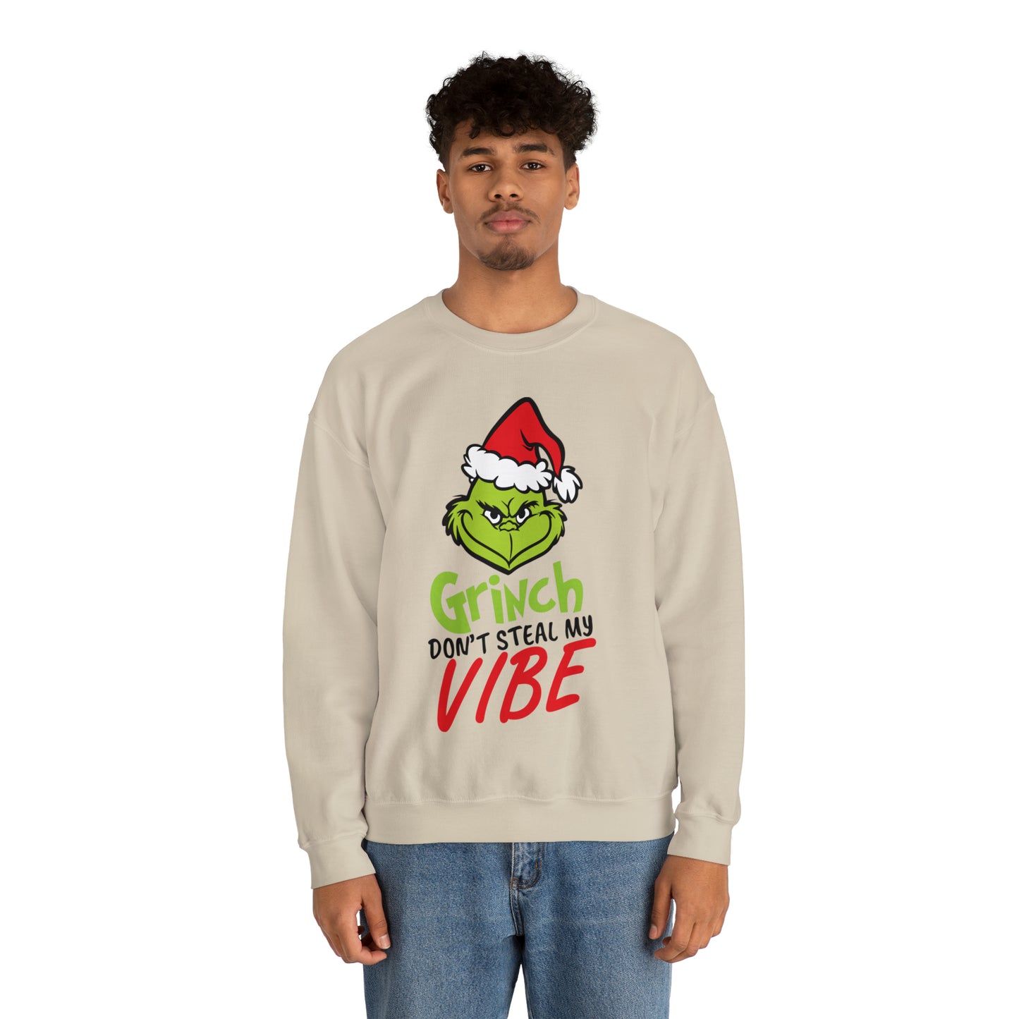 Grinch Don't Kill My Vibe Design 2 Christmas Sweatshirt