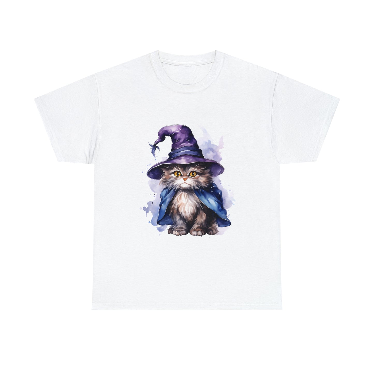 Witch Wizard Cat Halloween Short Sleeve Tee