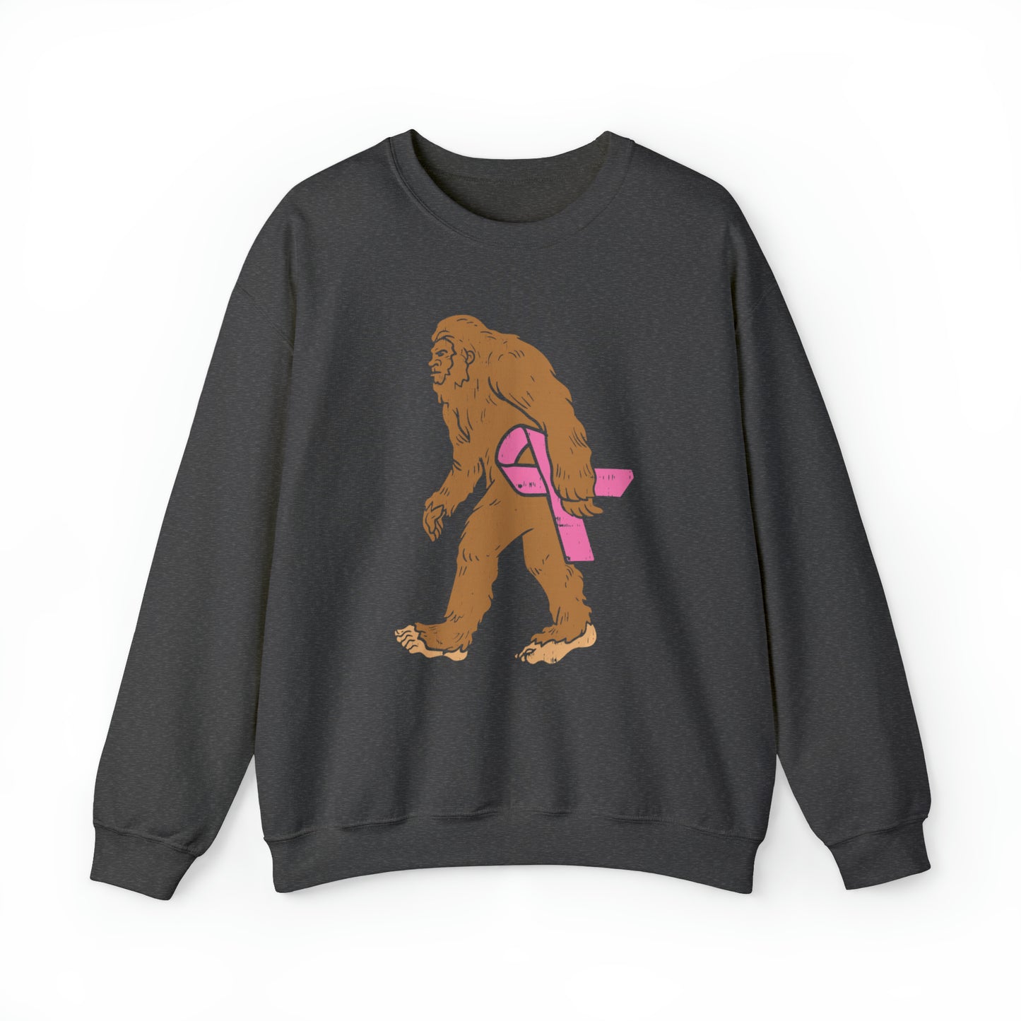 Squatch Bigfoot Breast Cancer Halloween Sweatshirt