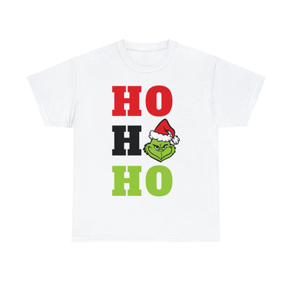 Grinch Ho Ho Ho Christmas Short Sleeve Tee