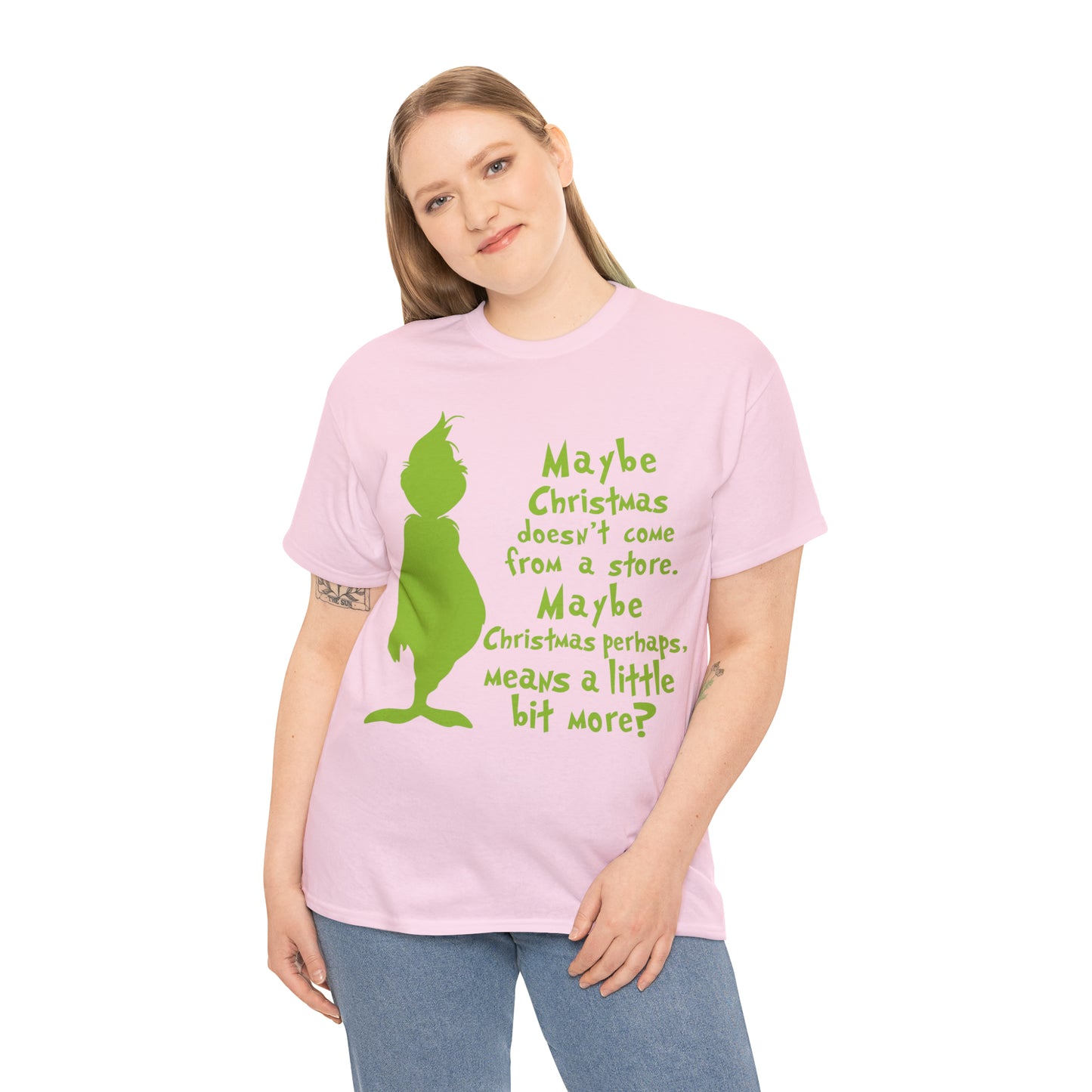 Maybe Christmas Doesn't Come From a Store Grinch Christmas Short Sleeve Tee