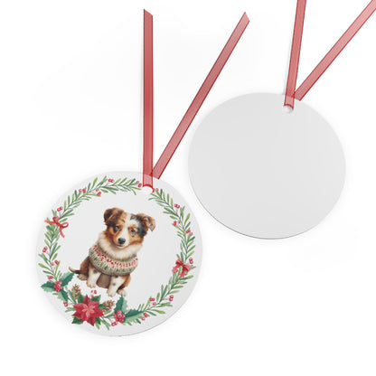 Australian Shepherd Dog in Sweater Ornament