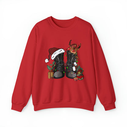 Military Boots Christmas Sweatshirt