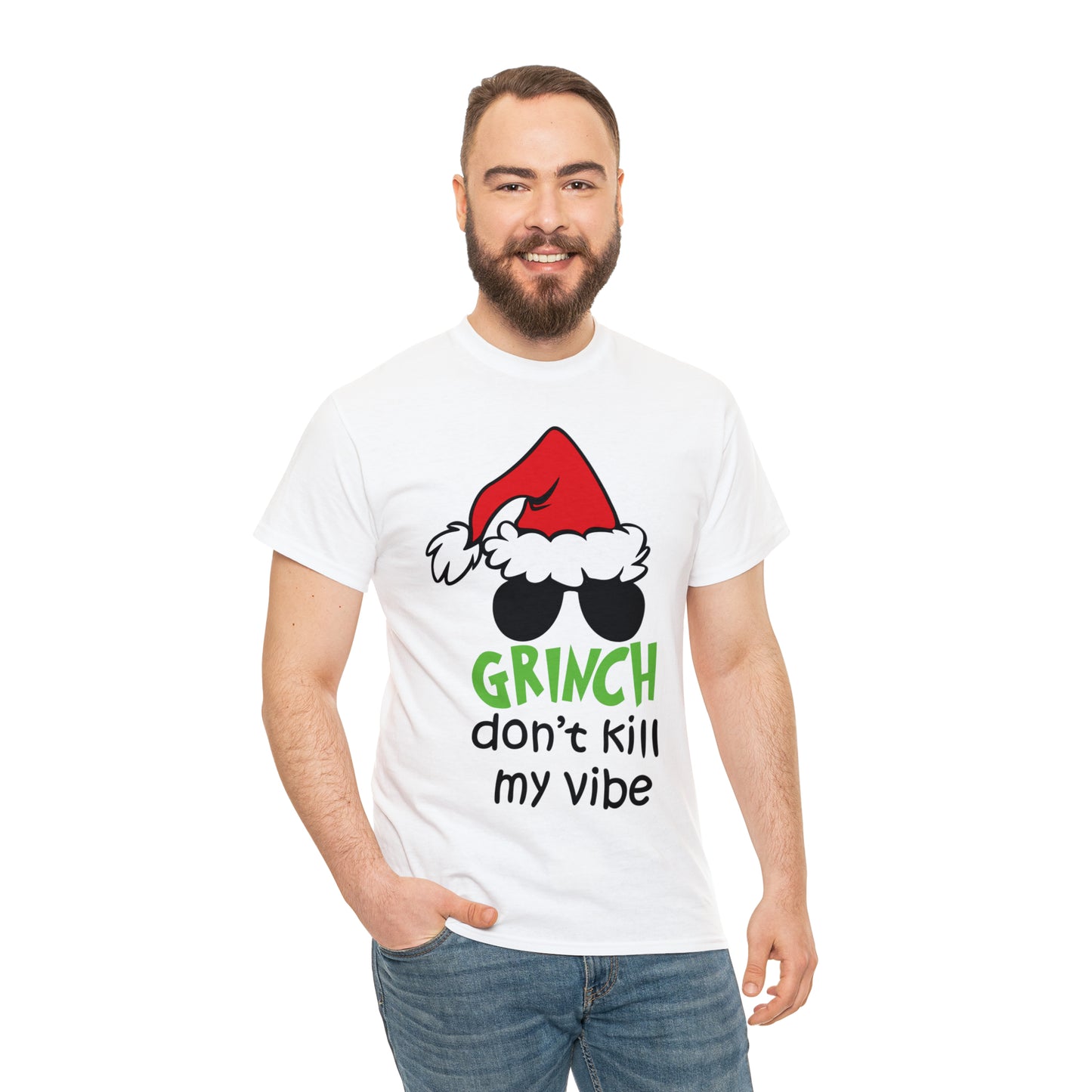 Grinch Don't Kill My Vibe Christmas Short Sleeve Tee