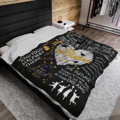 2024 Graduation Blanket Senior High School College Graduate