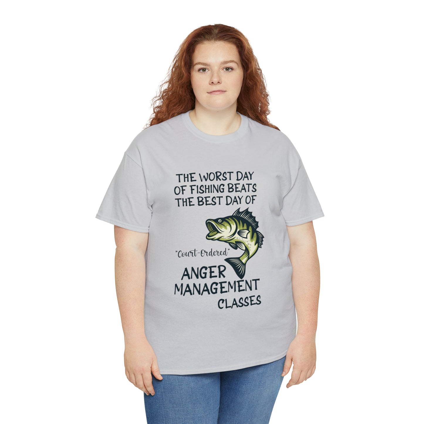 The Worst Day of Fishing Beats the Best Day of Anger Management Classes Short Sleeve Tee