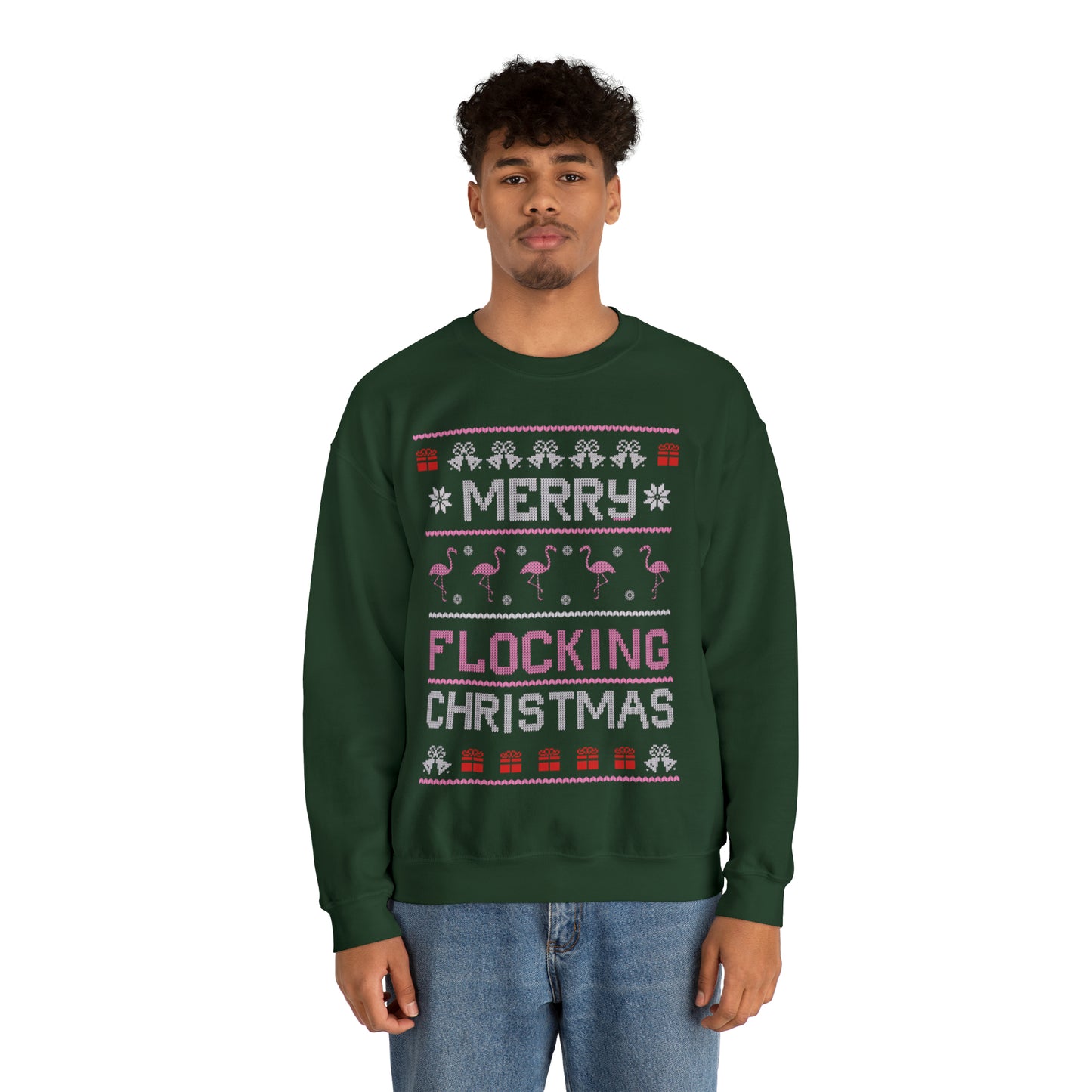 Merry Flocking Christmas Ugly Christmas Sweater Sweatshirt