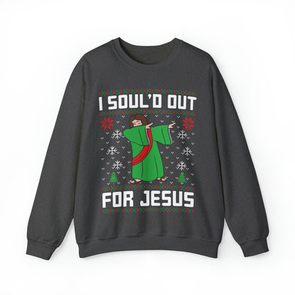 I Soul'd Out For Jesus Christmas Ugly Sweater Sweatshirt