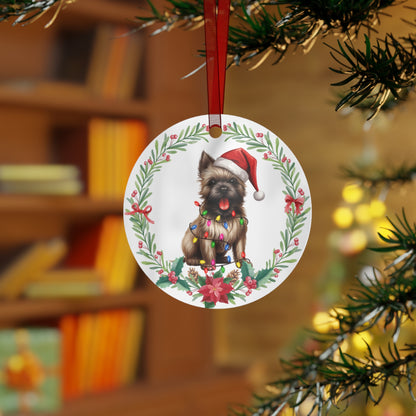 Cairn Terrier Dog in Lights Ornament