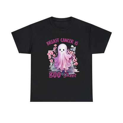 Breast Cancer Is Boo Sheet Halloween Short Sleeve Tee