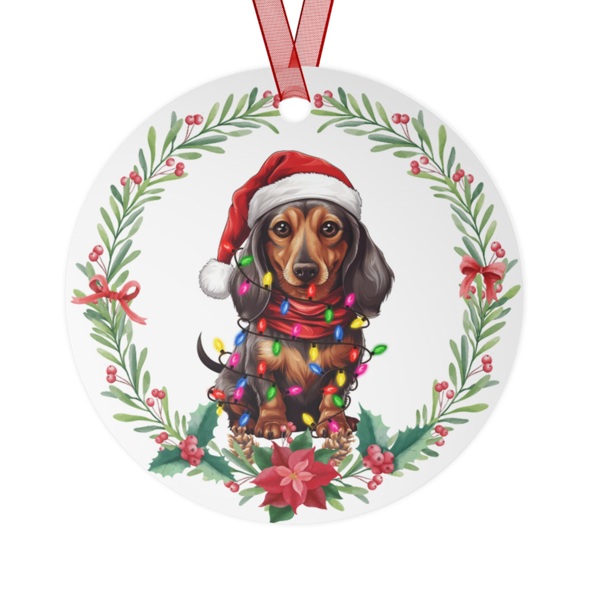 Dachshund Dog in Lights Ornament