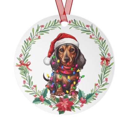 Dachshund Dog in Lights Ornament