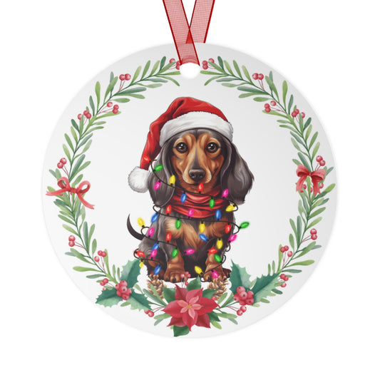 Dachshund Dog in Lights Ornament
