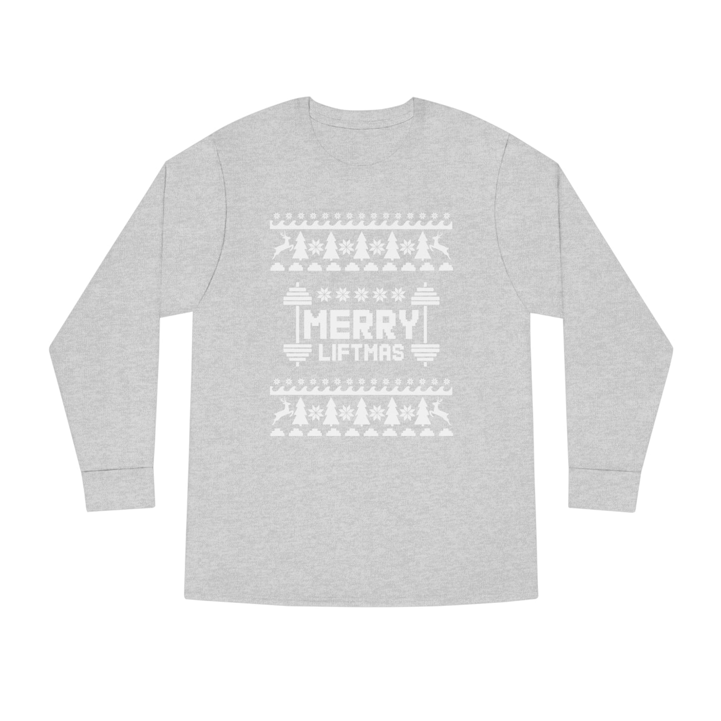 Merry Liftmas Christmas Ugly Sweater Long Sleeve Tee