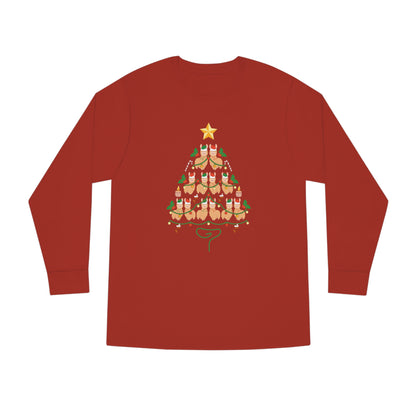 Llama Christmas Tree Christmas Long Sleeve Tee