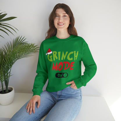 Grinch Mode On Christmas Sweatshirt