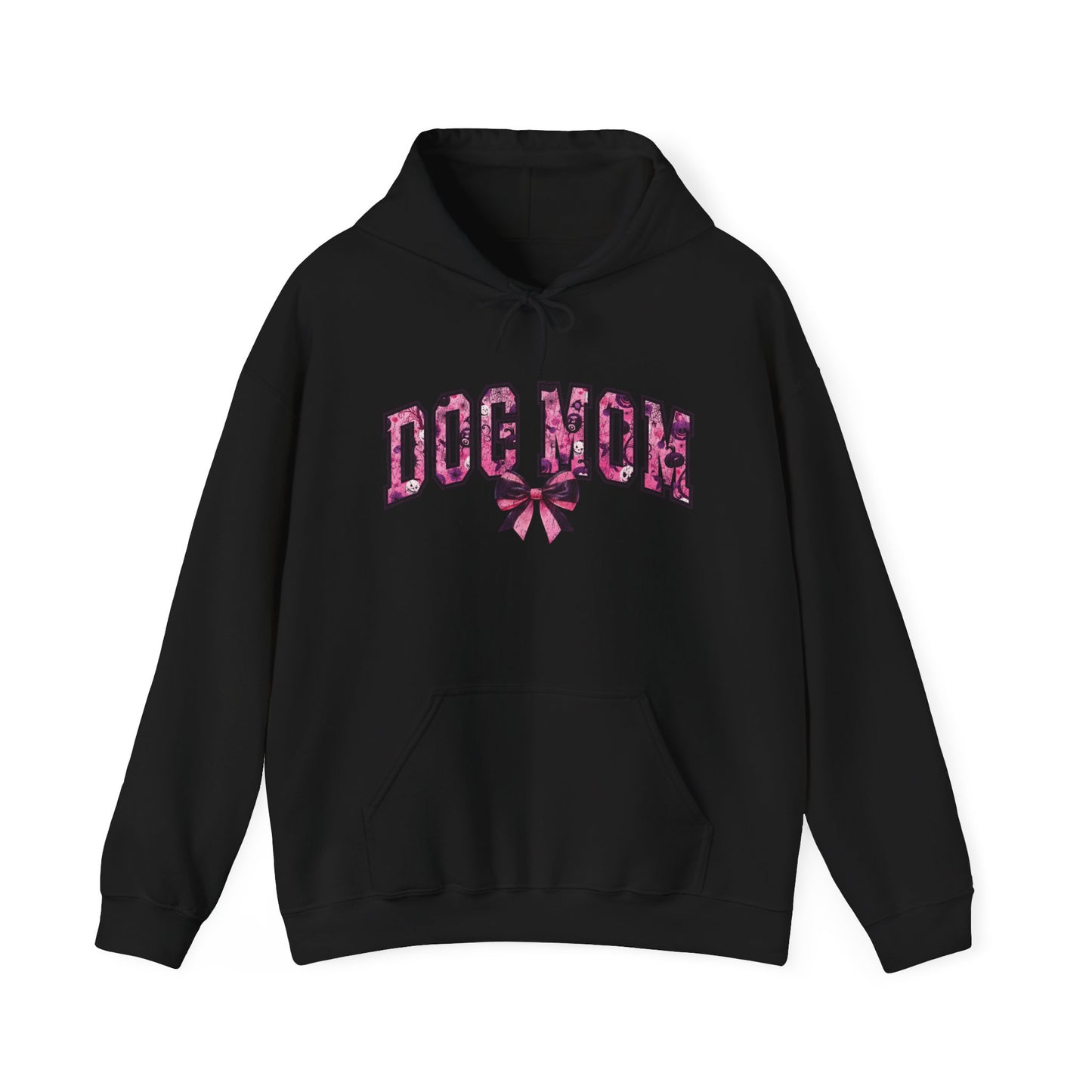 Halloween Pink Dog Mom Pullover Hoodie