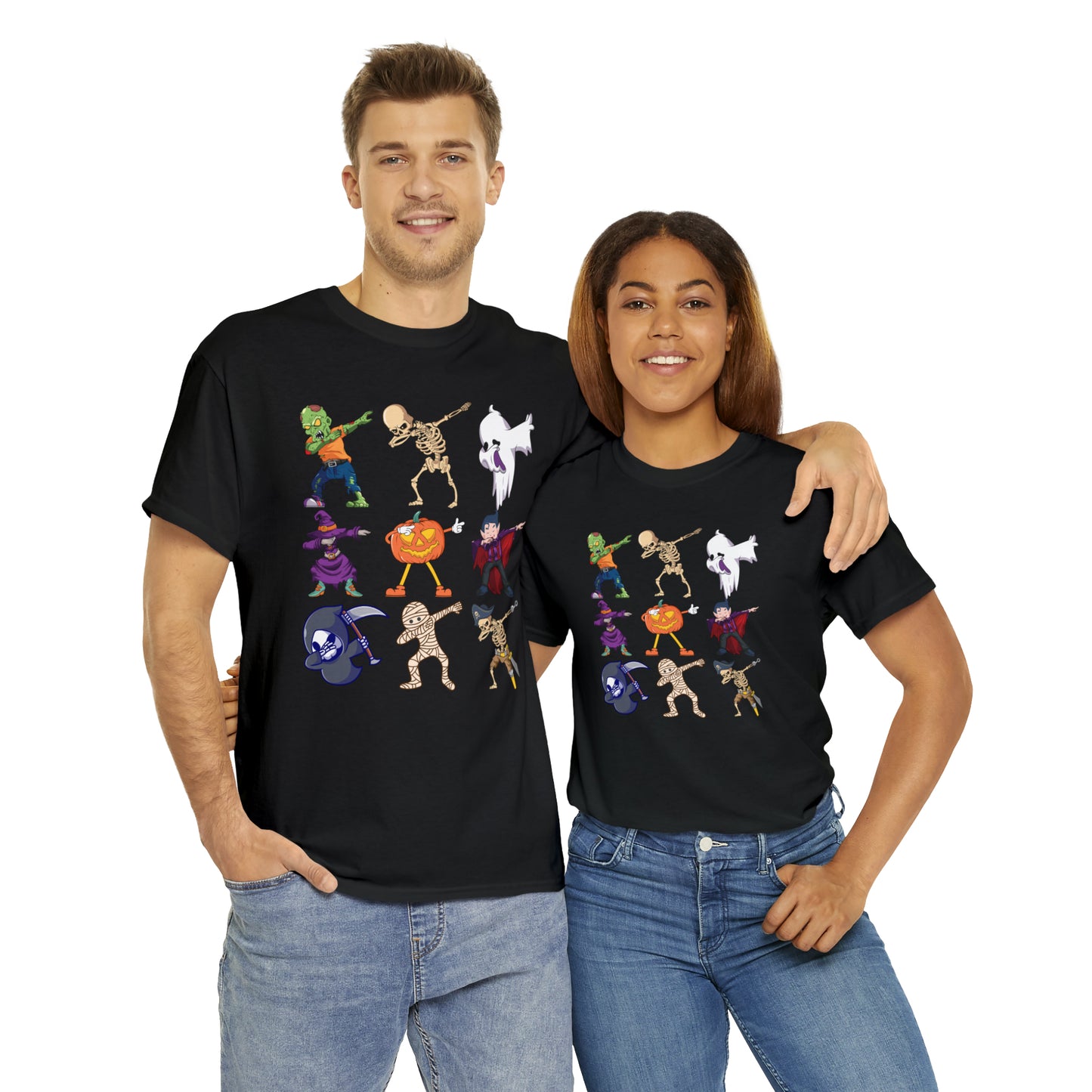 Dabbing Monsters Halloween Short Sleeve Tee