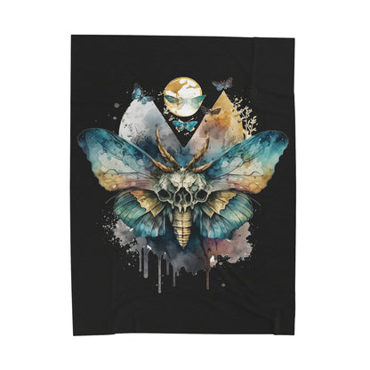Watercolor Gothic Butterfly Blanket