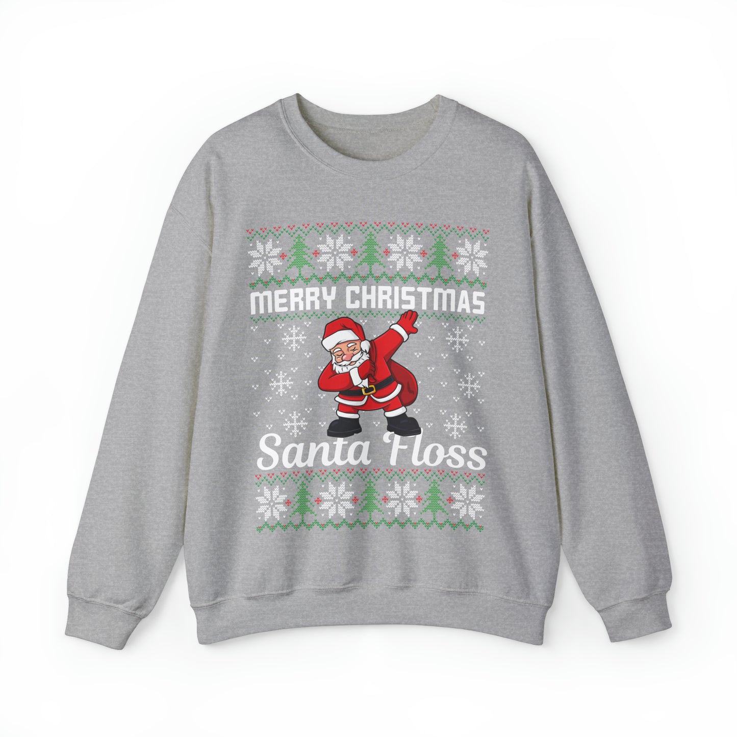 Merry Christmas Santa Floss Ugly Sweater Sweatshirt