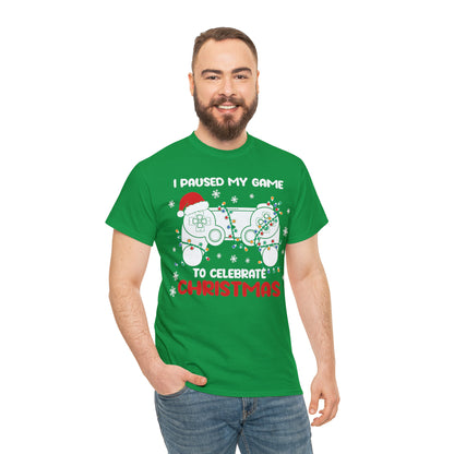 I Paused My Game To Celebrate Christmas Short Sleeve Tee