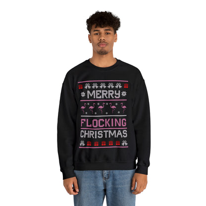 Merry Flocking Christmas Ugly Christmas Sweater Sweatshirt