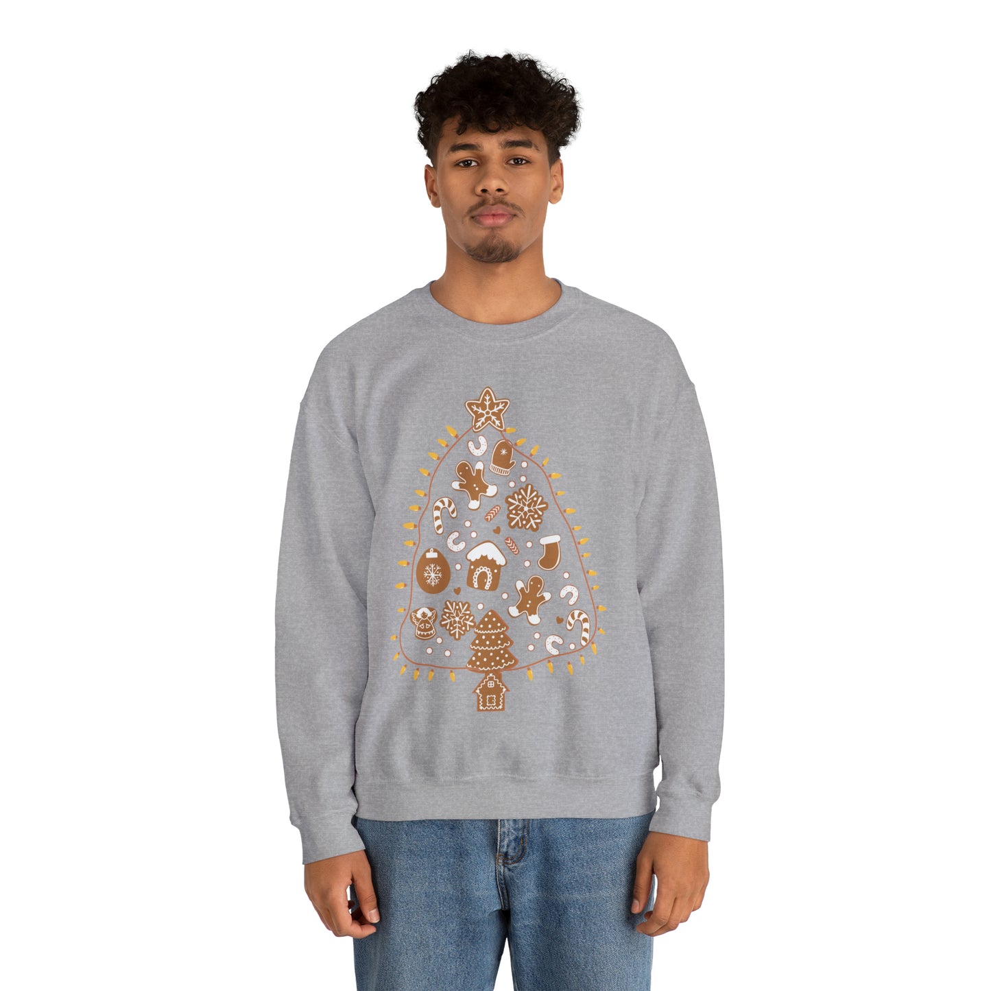 Gingerbread Cookie Christmas Tree Christmas Sweatshirt